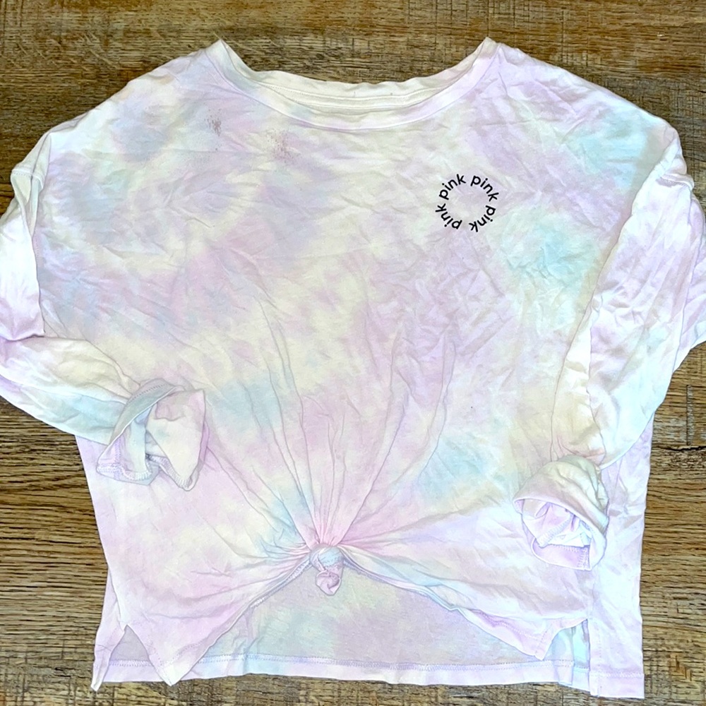 PINK Tie-Dye Long Sleeve Tee